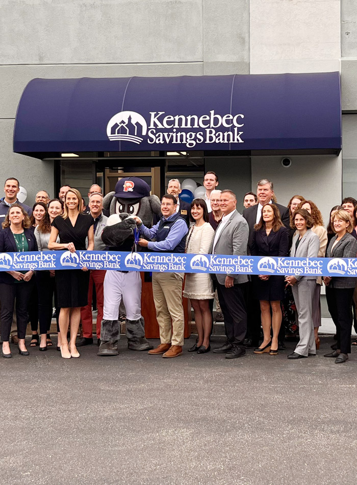 Ribbon cutting ceremony at Portland branch.