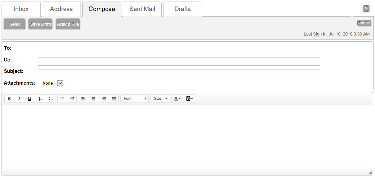 Compose your message